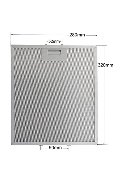 Alanya Yedek Parça 320 x 280 mm Davlumbaz Filtresi  Mutfak Aspiratörü  32x28 cm 00363095 ürün görseli 1