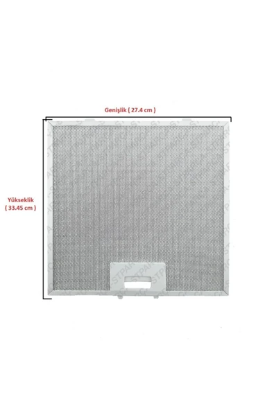 HGNM E Trading  2 Adet 3108 Caspia 274X 334,5 Ankastre Aspiratör Davlumbaz Yağ Filtresi (27,40cm X 33,45cm) ürün görseli 1