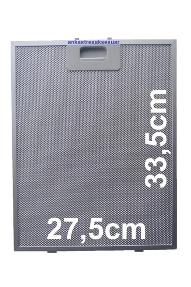 Alanya Yedek Parça ICF  Davlumbaz Yağ Filtresi 275x335mm Aspiratör Ekstrüzyon Metal Tel Filtre 27,5x33,5cm ürün görseli 1