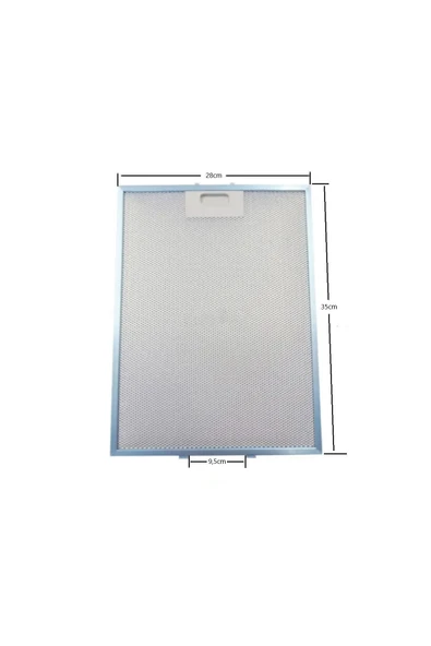 Alanya Yedek Parça 81460024 -Teka DB1-90 için davlumbaz metal yağ filtresi 350x280mm Gefest A7 ürün görseli 1