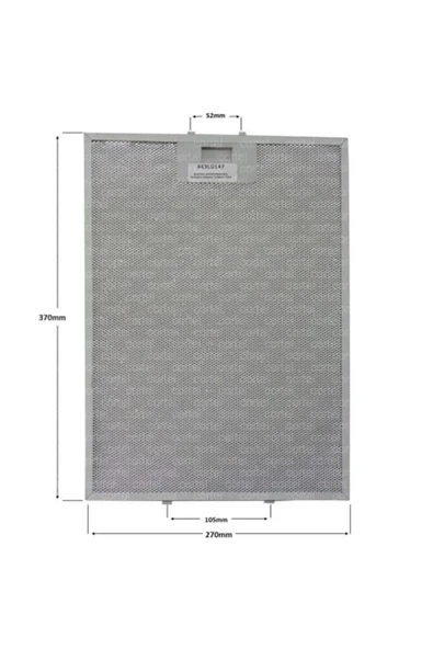 Alanya Yedek Parça 81460065 Davlumbaz filtresi 270 x 370 mm TEKA DBR 60, DJ 60, TDJ 60 L2 ürün görseli 1