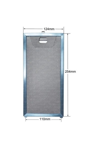 HGNM E Trading  2 Adet 00746790 Dunstabzugshaubenfilter 255x125 mm Metallfettfilter für Dunstabzugshauben F12 ürün görseli 1