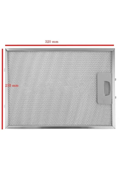 Alanya Yedek Parça 81476048 - Teka  Davlumbaz Aspiratör Filtresi 320x235mm DB-60, DB-60INOX, DB60, dbDI-90 B7 ürün görseli 1