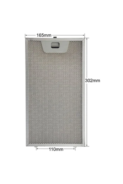 Alanya Yedek Parça 302x165 mm Aspiraötr Davlumbaz Metal Yağ Filtresi - 11004960 Bosch F11 ürün görseli 1
