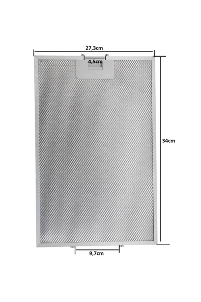 Alanya Yedek Parça 81484013 Davlumbaz Aspiratör Filtresi, 340x273mm, Teka, DH2-60 INOX, DH2-60INOX ürün görseli 1