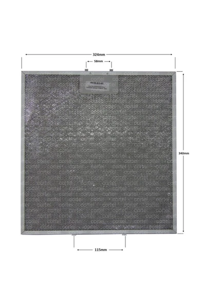 Alanya yedek parça TEKA davlumbaz filtresi, 340x324 mm Metal yağ filtresi M1 81484011 ürün görseli 1