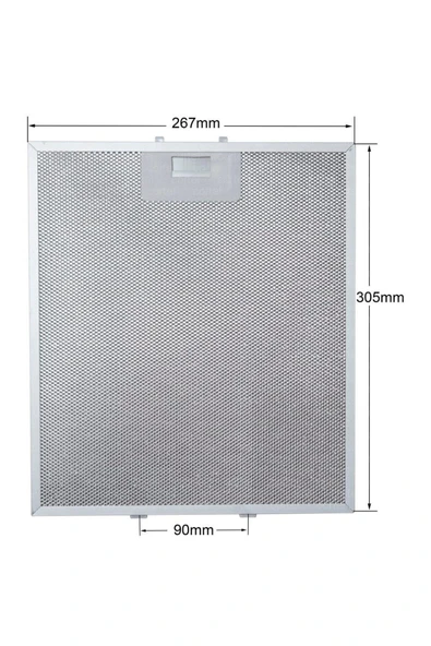 Alanya Yedek Parça 267 x 305 mm Davlumbaz Filtresi Ikea, Elica, AEG 405525042, 4055250429, KIT0010805, 480122102168   C1 ürün görseli 1
