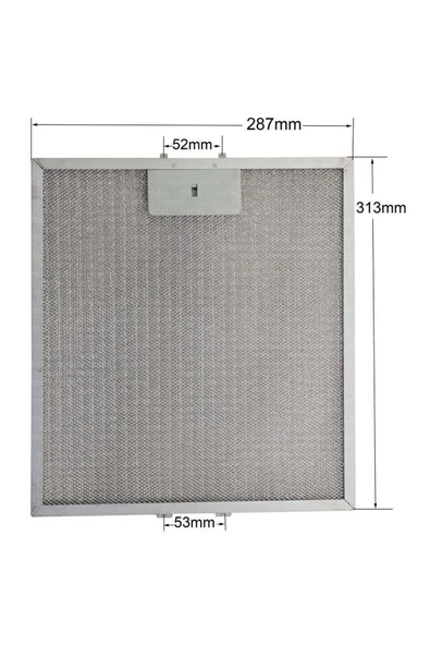 Alanya Yedek Parça 313x286 mm Davlumbaz Metal Yağ Filtresi  00672373  M7 ürün görseli 1