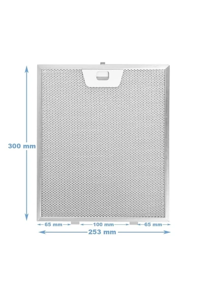 Alanya Yedek Parça 253x300mm Mutfak Davlumbazı için Yağ Filtresi - 4055081220 ürün görseli 1