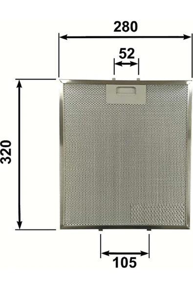 HGNM E Trading  2 adet 40472618, 280x320, Teka DE-60.2 BLANCO VR.02, DE-70.2, DE-90.2, DE60.2 INOX  Yağ Filtresi K8 ürün görseli 1
