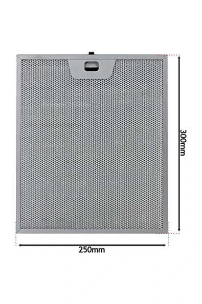 Alanya Yedek Parça 00431222 Davlumbaz filtresi 250x300 mm Beko, Bosch, Franke, 25x30 cm 9189387004 B5 ürün görseli 1