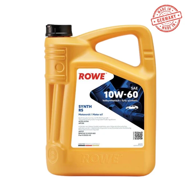 ROWE HIGHTEC SYNTH RS SAE 10W-60 MOTOR YAĞI 5 LİTRE ürün görseli 1