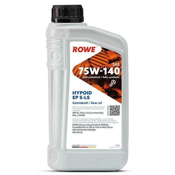 Rowe Hightec Hypoid EP SAE 75W140 S-LS 1L ürün görseli 1