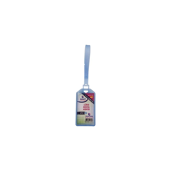 MAPİ LÜKS BAVUL ASKISI (PLASTİK) 35X54 ŞEFFAF TEKLİ ürün görseli 1