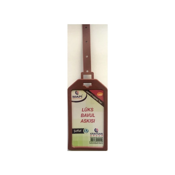 MAPİ LÜKS BAVUL ASKISI (PLASTİK) 45X85 KAHVE TEKLİ ürün görseli 1