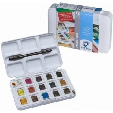 TALENS VAN GOGH TABLET SULUBOYA 12+3 RENK PLS.KUTU ürün görseli 1