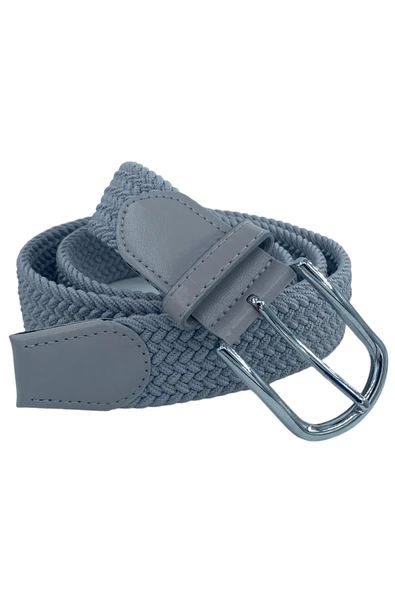 Elastik Esnek Unisex Örgü Kemer Yeşil - Resim 2