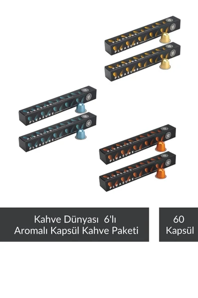Kahve Dünyası 6'lı Aromalı Kapsül Kahve Seti ürün görseli 1