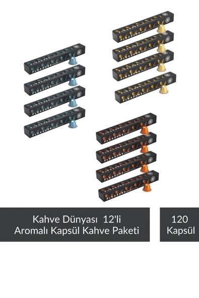Kahve Dünyası 12'li Aromalı Kapsül Kahve Seti ürün görseli 1