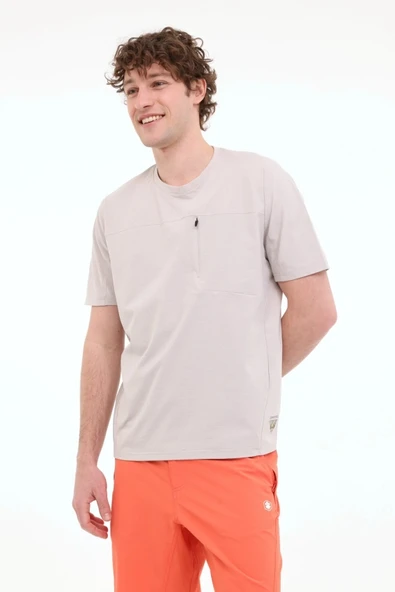Lumberjack ML KEYS 11YMMT22037 5FX Ekru Erkek Kısa Kol T-Shirt 101948219 ürün görseli 1
