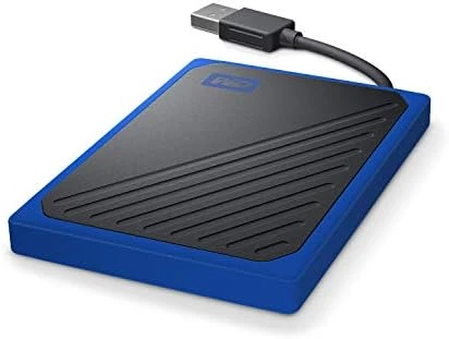 WD My Passport Go 500GB 400MB/s USB 3.0 Mavi Taşınabilir SSD WDBMCG5000ABT-WESN ürün görseli 1