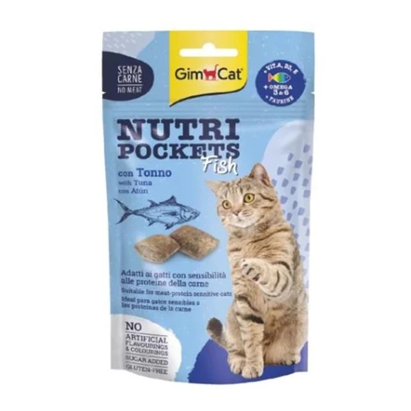 Gimcat Nutripockets Ton Balıklı Kedi Ödülü 60 gr ürün görseli 1