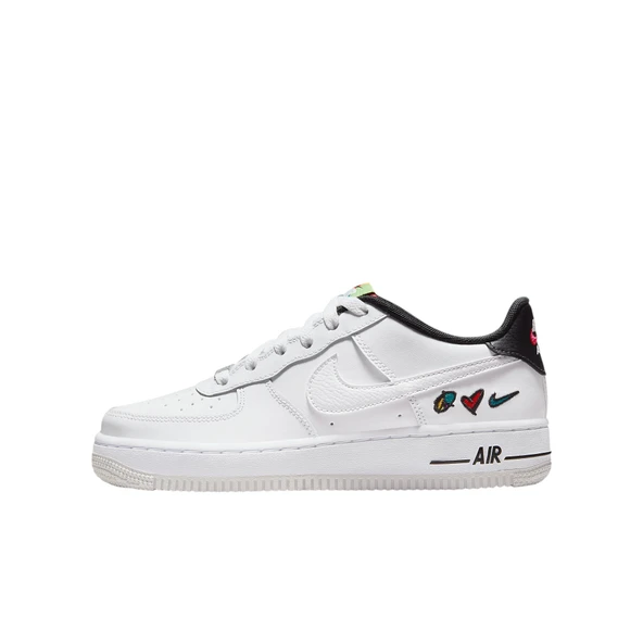 Nike Air Force 1 '07 LV8 White/University Sneaker Spor Ayakkabı DM8154-100 ürün görseli 1