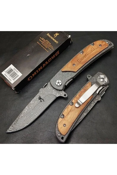 Browning Damas İşlemeli Çakı ürün görseli 1