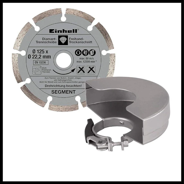 Einhell TE AG 125/750 Kit Avuç Taşlama - Resim 5