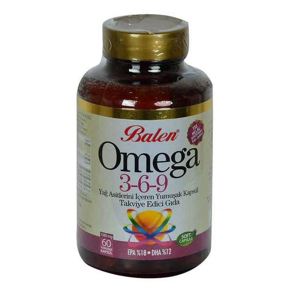 Omega 3-6-9 1585 Mg x 60 Yumuşak Kapsül EPA-18 DHA-12 ürün görseli 1