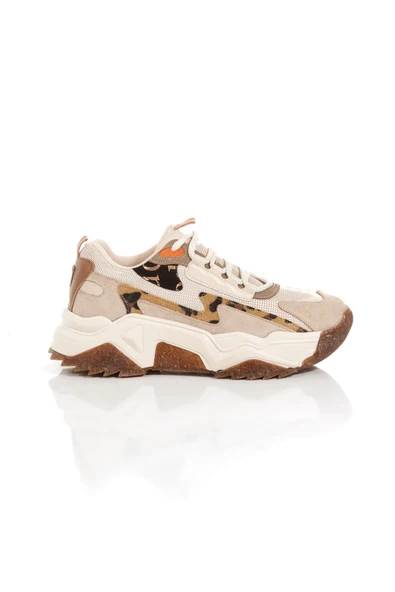 PTTAVM: Leo Ten Leopar Sneaker Günlük Kadın Spor Ayakkabı