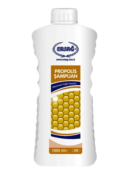 ERSAĞ PROPOLİSLİ ŞAMPUAN (NORMAL-YAĞLI SAÇLAR) 1000 ML ürün görseli 1