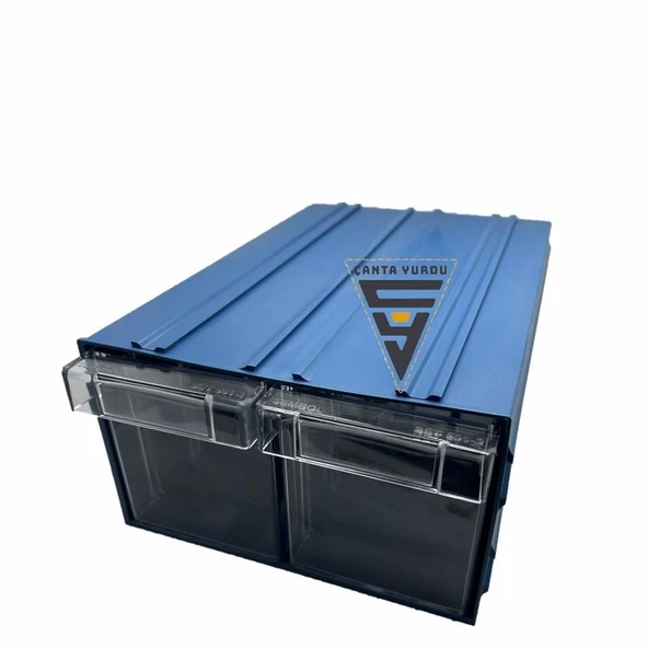 Sembol 501 Plastik Çift Çekmeceli Kutu 302X210x124mm 10 Adet ürün görseli 1