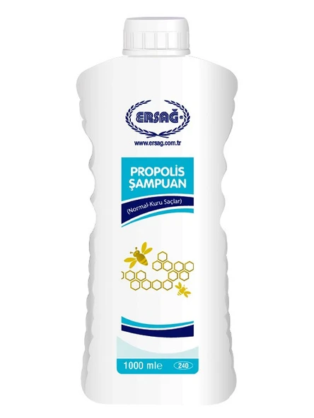 ERSAĞ PROPOLİSLİ ŞAMPUAN (NORMAL-KURU SAÇLAR) 1000 ML ürün görseli 1
