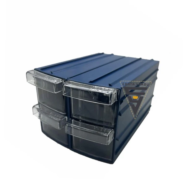 Sembol 114 Plastik Çift Çekmeceli Kutu 155X95x55mm 24 Adet ürün görseli 1