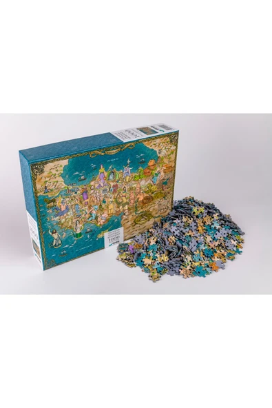 Gürbüz Yayınları Anadolu Mitolojisi Puzzle 1000 Parça ürün görseli 1