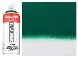 Talens Amsterdam Akrilik Sprey Boya 400ml Permanent green D 619 ürün görseli 1