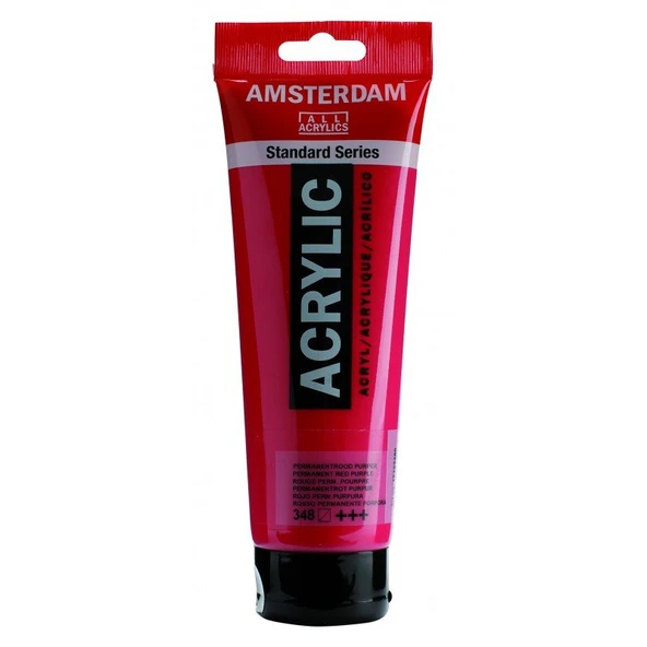 Talens Amsterdam Akrilik Boya 120 ml Permanent Red Purple 348 ürün görseli 1