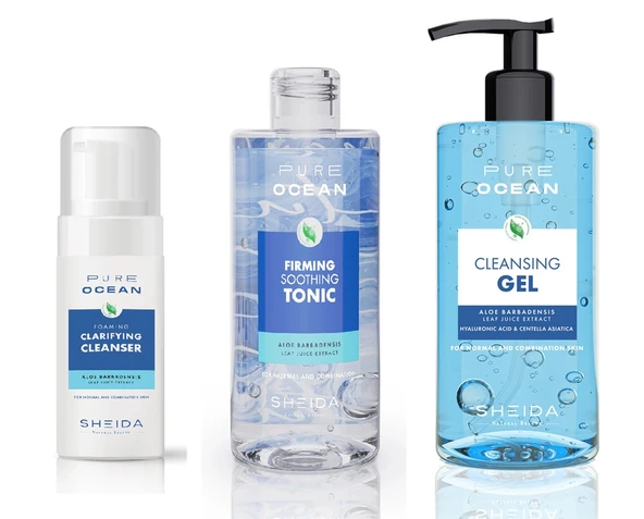 Sheida Pure Ocean Yüz Temizleme Seti - Normal ve Karma Ciltler için ürün görseli 1