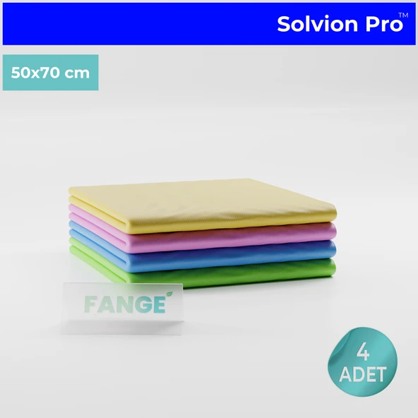 4 Adet FANGE Solvion Pro Temizlik Bezi, Büyük Boy 50 x 70, Yeni Nesil Temizlik Bezi ürün görseli 1