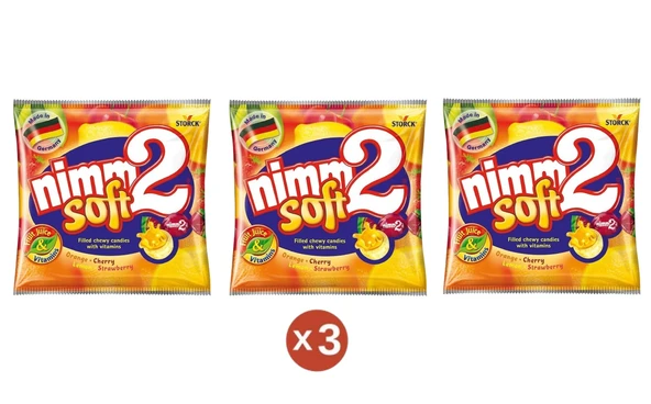 Nimm2 Soft Karışık Meyve Aromalı Şeker 116 Gr (3 ADET) ürün görseli 1