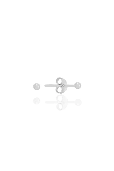 Gümüş 2 mm gümüş top küpe SGTL12811RODAJ ürün görseli 1
