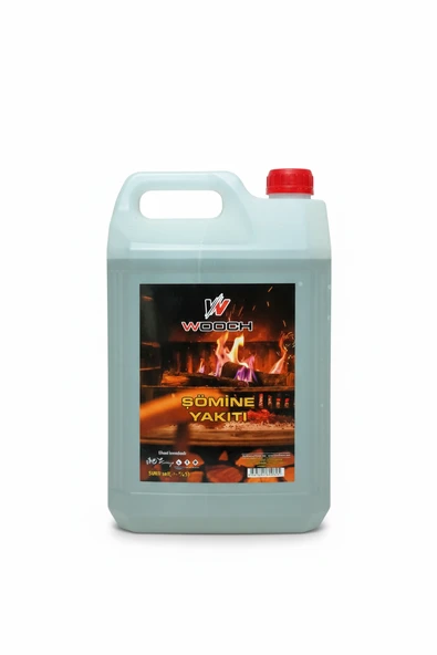 Wooch 5 Litre Masaüstü Şömine Yakıtı %99 Bioethanol Özel Bidonda Kokusuz Dumansız Sarı Alev ürün görseli 1