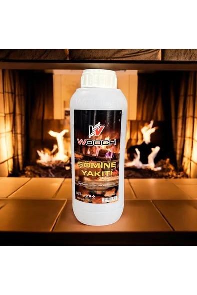 Wooch 1 Litre Bacasız Şömine Yakıtı %99 Bioethanol Dumansız Kokusuz ürün görseli 1