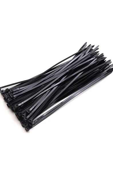 DDTREND 1000 Adet Siyah Plastik Kelepçe , Cırt Kablo 2,5 mm En - 10 cm Uzunluk ürün görseli 1