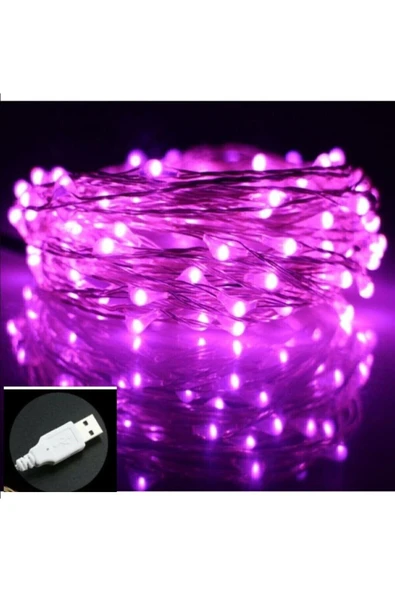 DDPEST Usb Ile Çalışan Dekoratif 5 Metre Peri Led Işık Mor Işık Çok Amaçlı Aydınlatma-ls ürün görseli 1