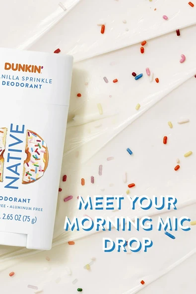 Native Dunkin Vanilla Sprinkle Alüminyumsuz Stick Deodorant 75GR - Resim 5