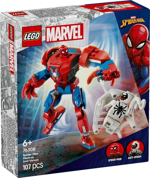 Lego Marvel Örümcek Adam Robotu, Anti Venom’a Karşı 76308 ürün görseli 1