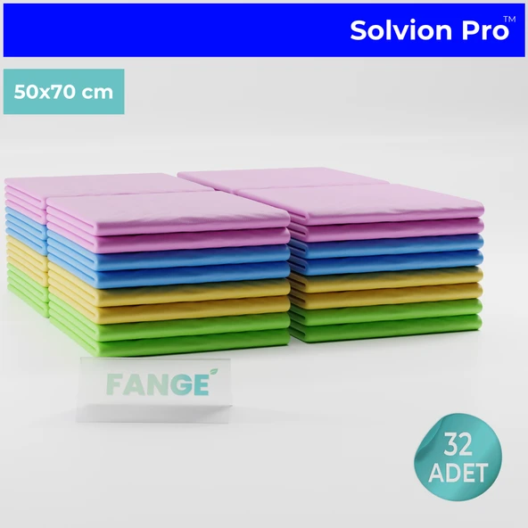 32 Adet FANGE Solvion Pro Temizlik Bezi, Büyük Boy 50 x 70, Yeni Nesil Temizlik Bezi ürün görseli 1