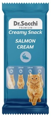 Dr.Sacchi Creamy Sıvı Somonlu Kedi Ödülü 4 Lü ürün görseli 1
